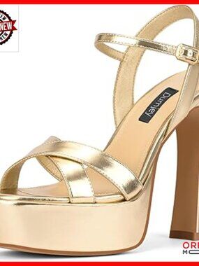 Chunky Platform Heel Sandals with Ankle Strap Open Toe Dress Shoes